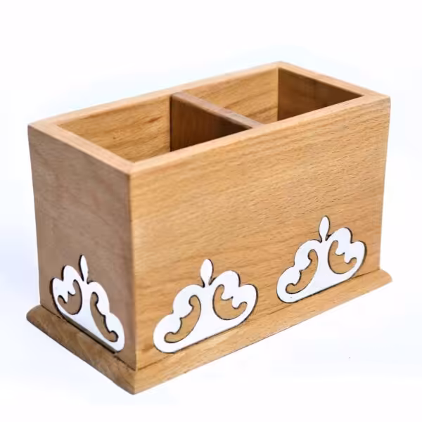 جا قاشقی چوبی 2 خانه ریور کد 5913