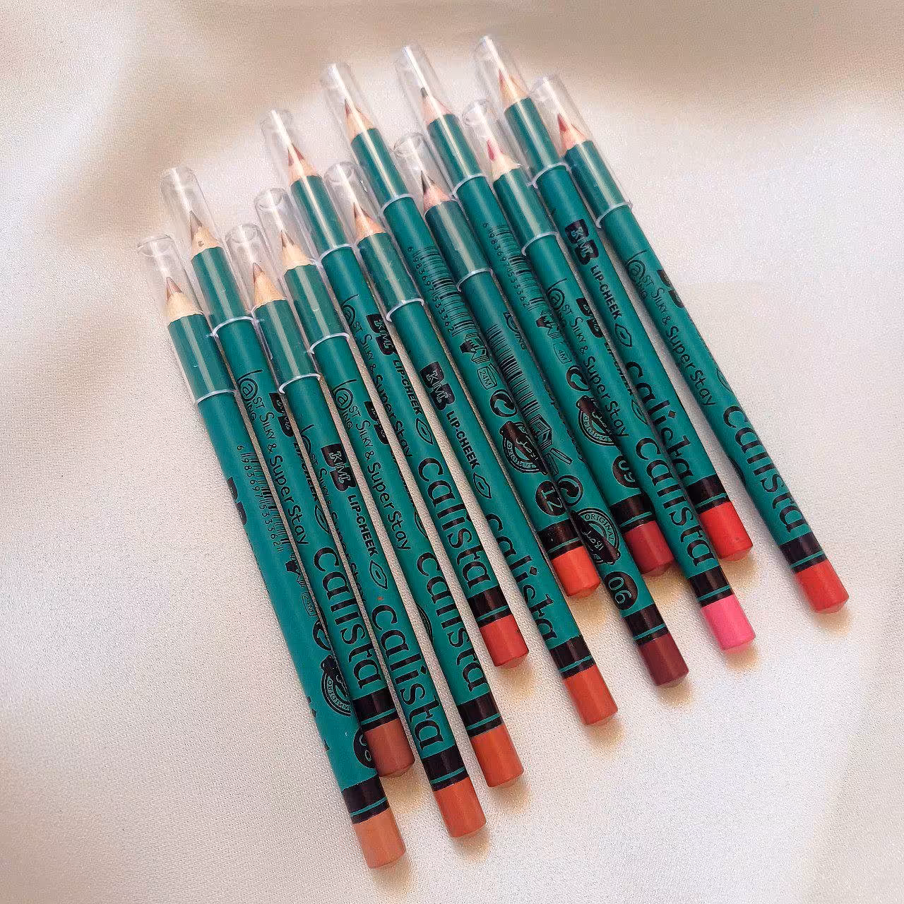 رژ مدادی کالیستا جین 12 تایی. خط لب کالیستا