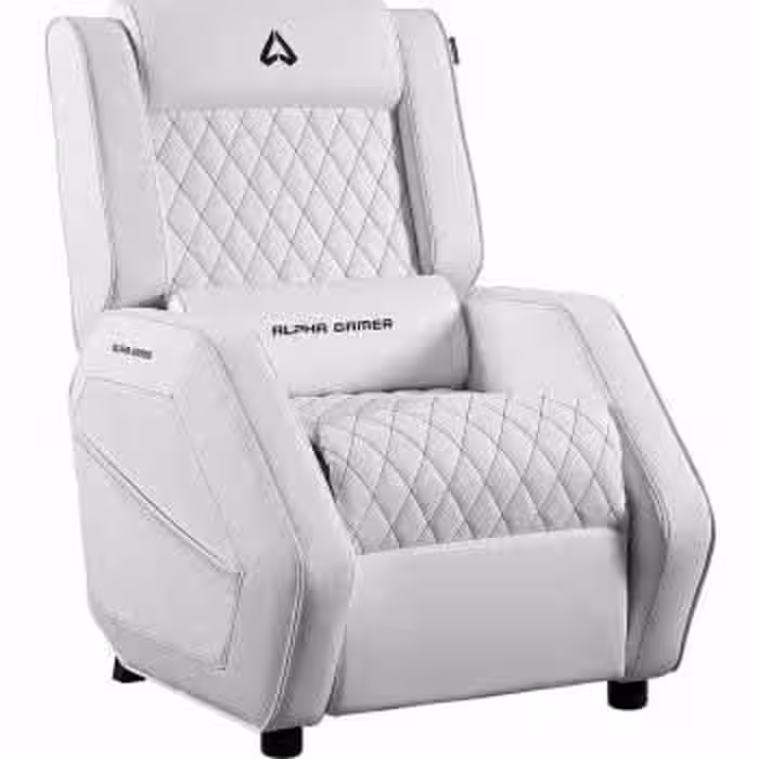 مبل گیمینگ سفید Gaming Sofa Alpha Gamer Terion White