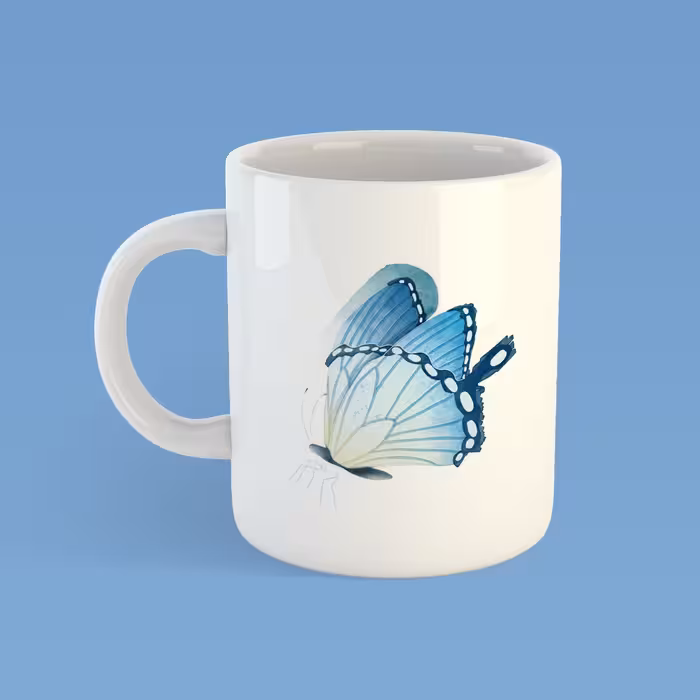 ماگ طرح پروانه کد229