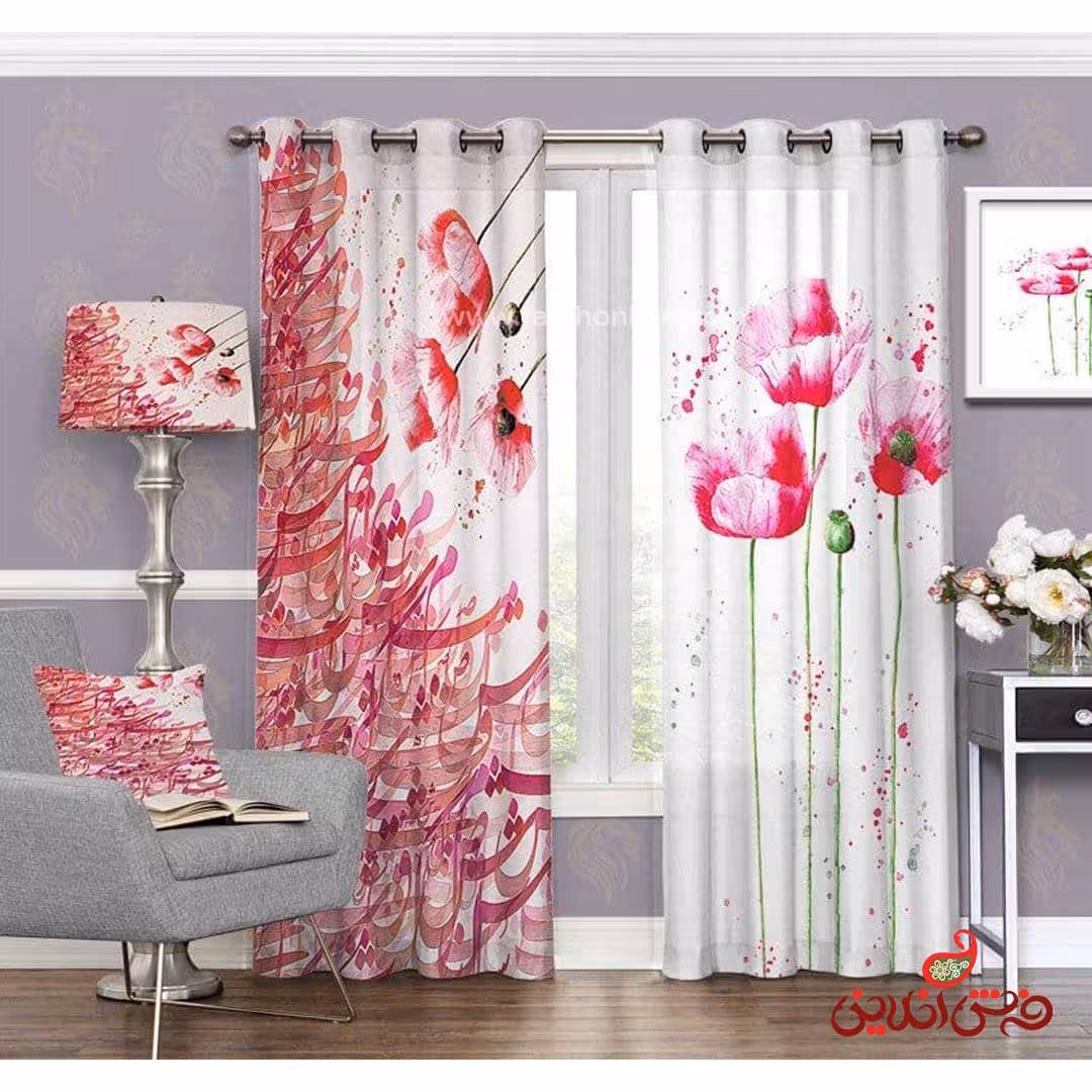 پرده 2 عددی  نستعلیق سنتی کد 3632