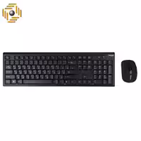 کیبورد و ماوس بی سیم هترون مدل HKCW130 با حروف فارسی