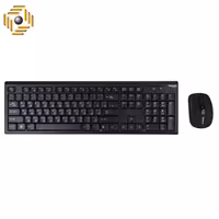 کیبورد و ماوس بی سیم هترون مدل HKCW130 با حروف فارسی