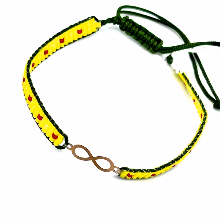 دستبند طلا 18 عیار زنانه مدل بینهایت کد 10008