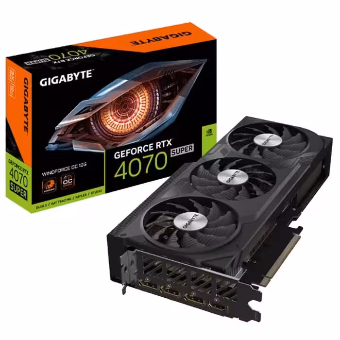 کارت گرافیک گیگابایت GeForce RTX 4070 SUPER WINDFORCE OC 12G