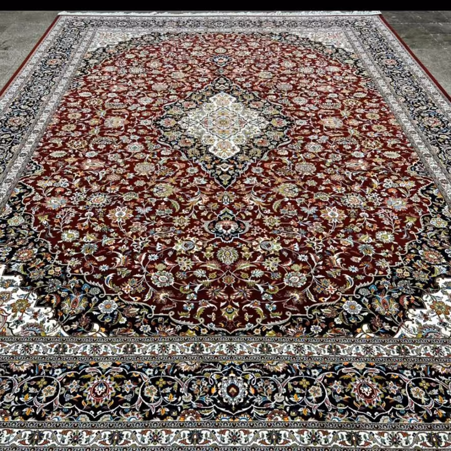 فرش کاشان 700 شانه تراکم 2550 نخ اکرلیک