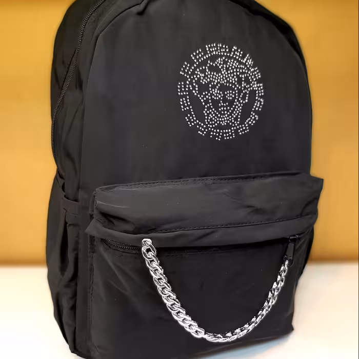 کوله پشتی مشکی نگین دار