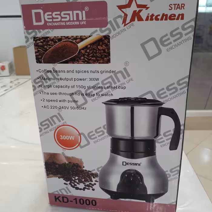 اسیاب نیمه صنعتی همه چیز خرد کن برند دسینی کاسه استیل مناسب قهوه.ادویه.و...