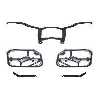 محصولات ضروری موتورسیکلت مشکی GP کامپوزیت BMW R 1300 GS 2023 2024 کیسه جانبی سازگار آهن سیاه GP KOMPOZİT
