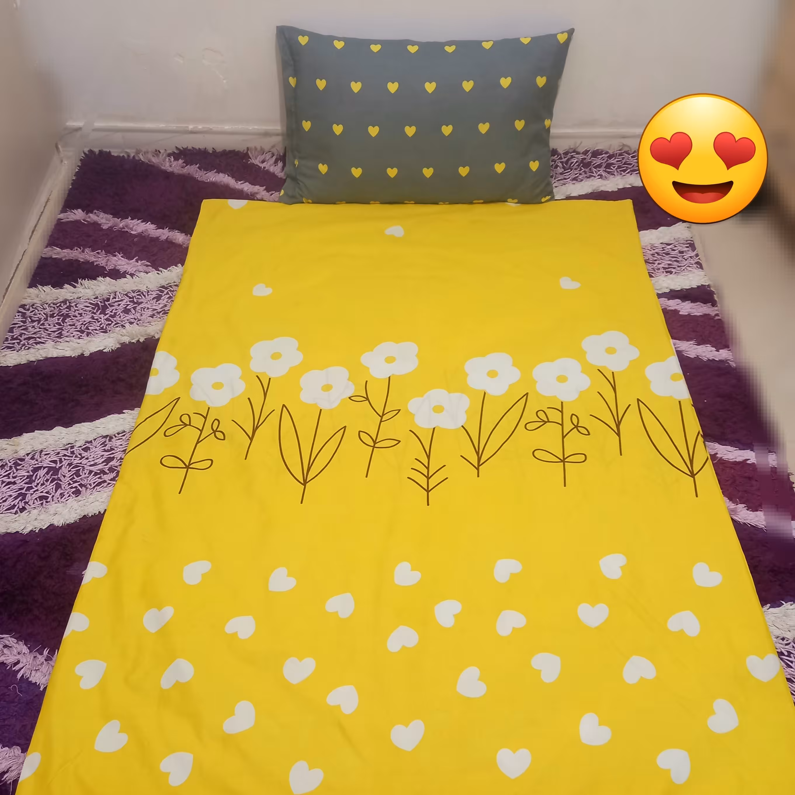 روتشکی و روبالشتی طرح قلب طوسی (پس کرایه)