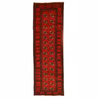 فرش قدیمی دستباف دو متری مدل ترکمن کد 4101126