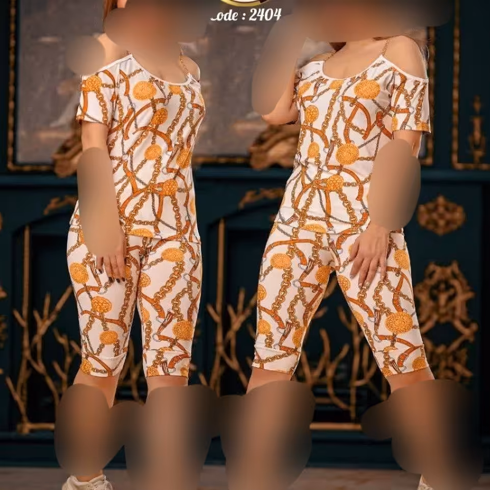 ست تیشرت شلوارک سرشونه زنجیری
پارچه فلامنت لطیف درجه یک