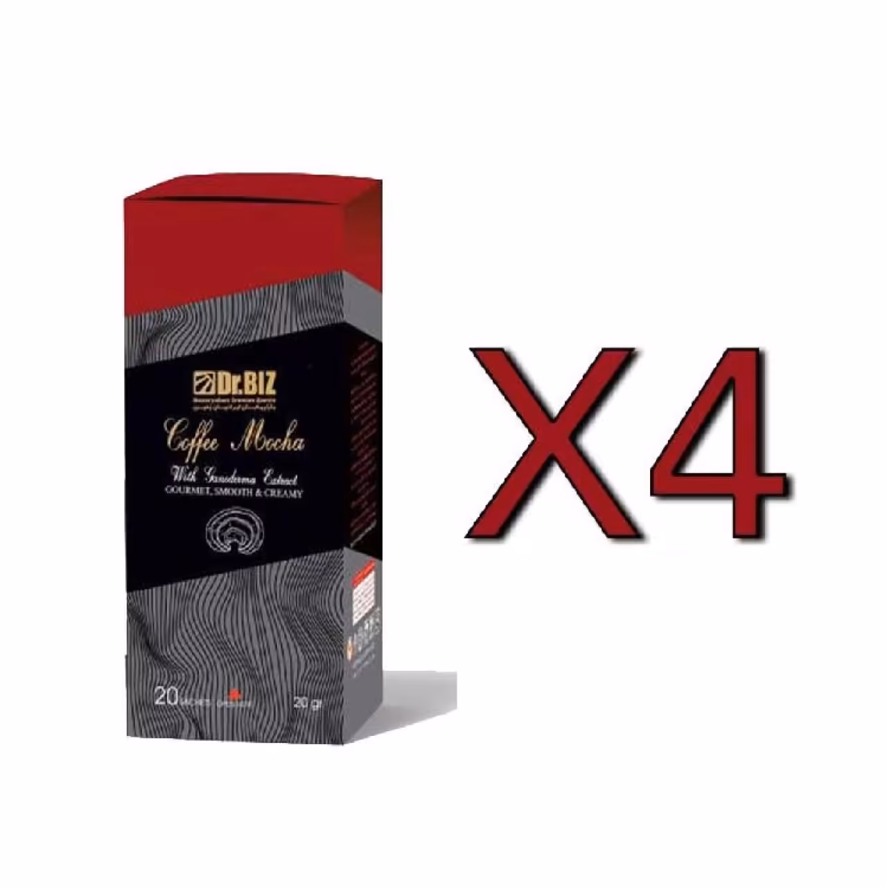 قهوه فوری موکا با قارچ گانودرما دکتر بیز پک 4 عددی