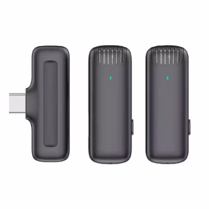 میکروفون یقه ای بی سیم دوقلو مدل WXM33 مخصوص گوشی های با پورت تایپ سی