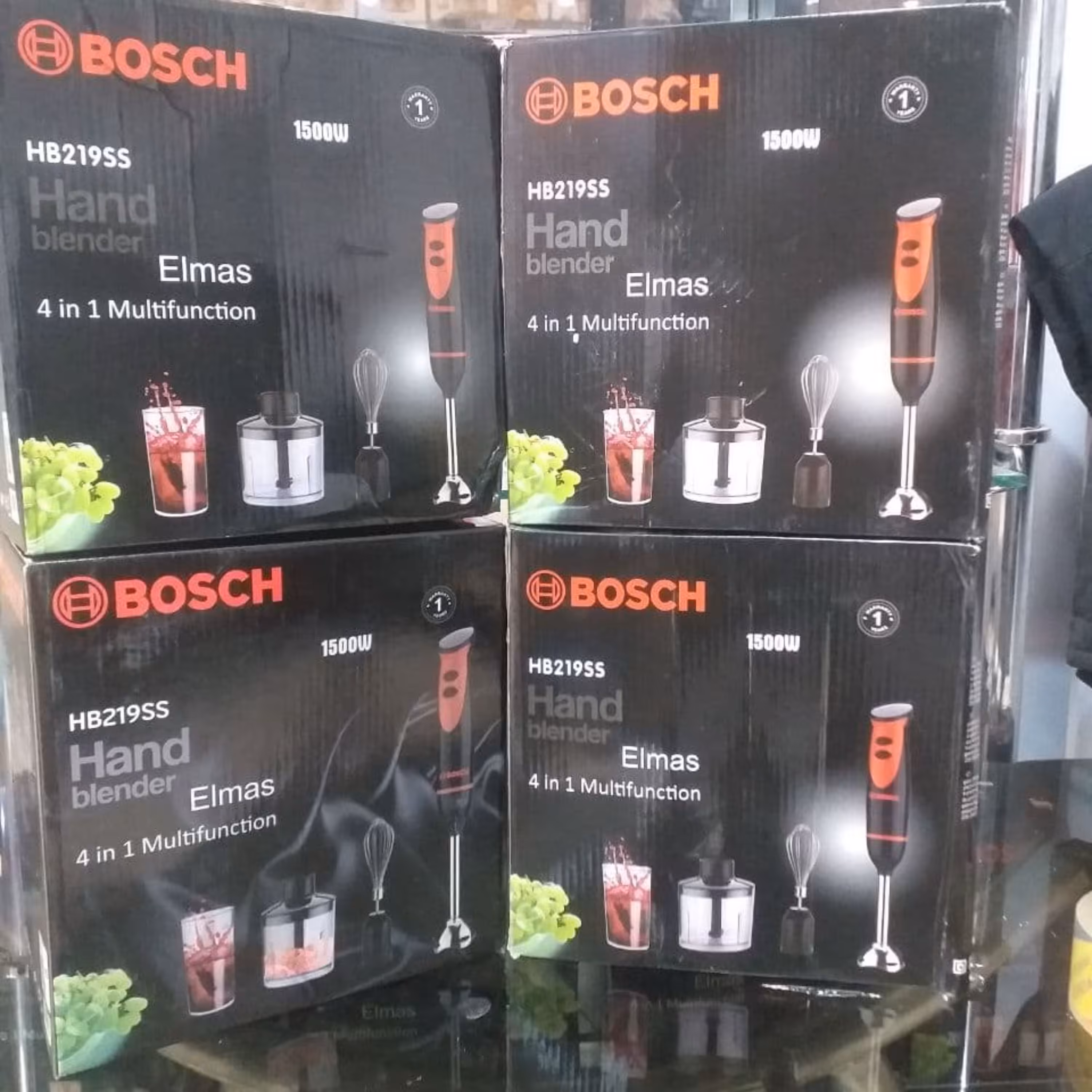 گوشت کوب برقی چهار کاره بوش ساخت آلمان مدل HB219-SS