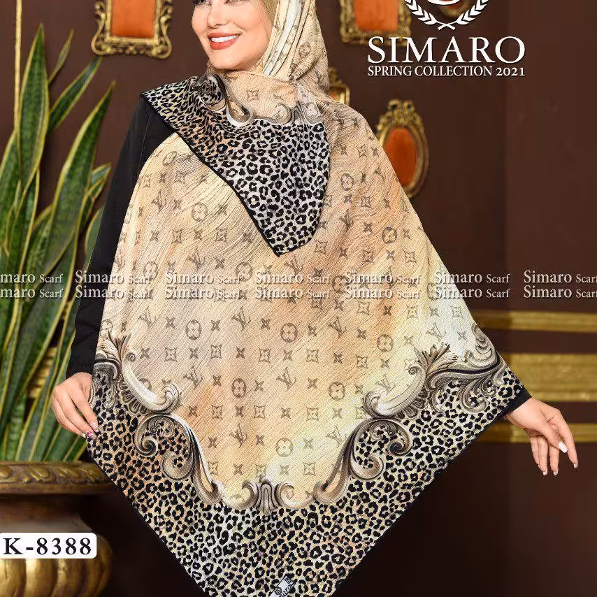 روسری نخ کریستال نگینی 023
