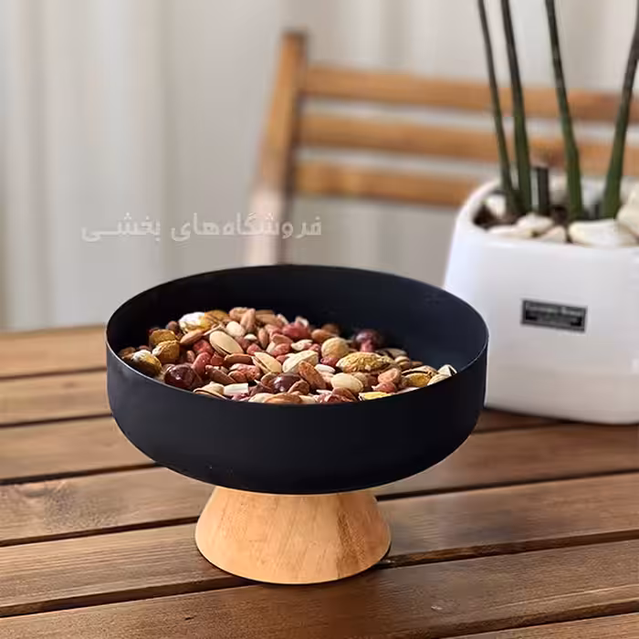 شکلات خوري گرد فلزی پایه چوبی رايکا