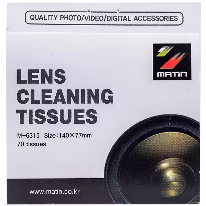 دستمال تمیز کننده لنز دوربین متین مدل M-6315 - بسته 70 عددی