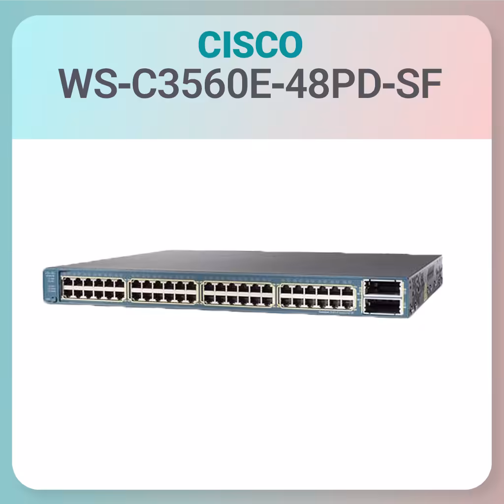 سوئیچ سیسکو کارکرده WS-C3560E-48PD-SF