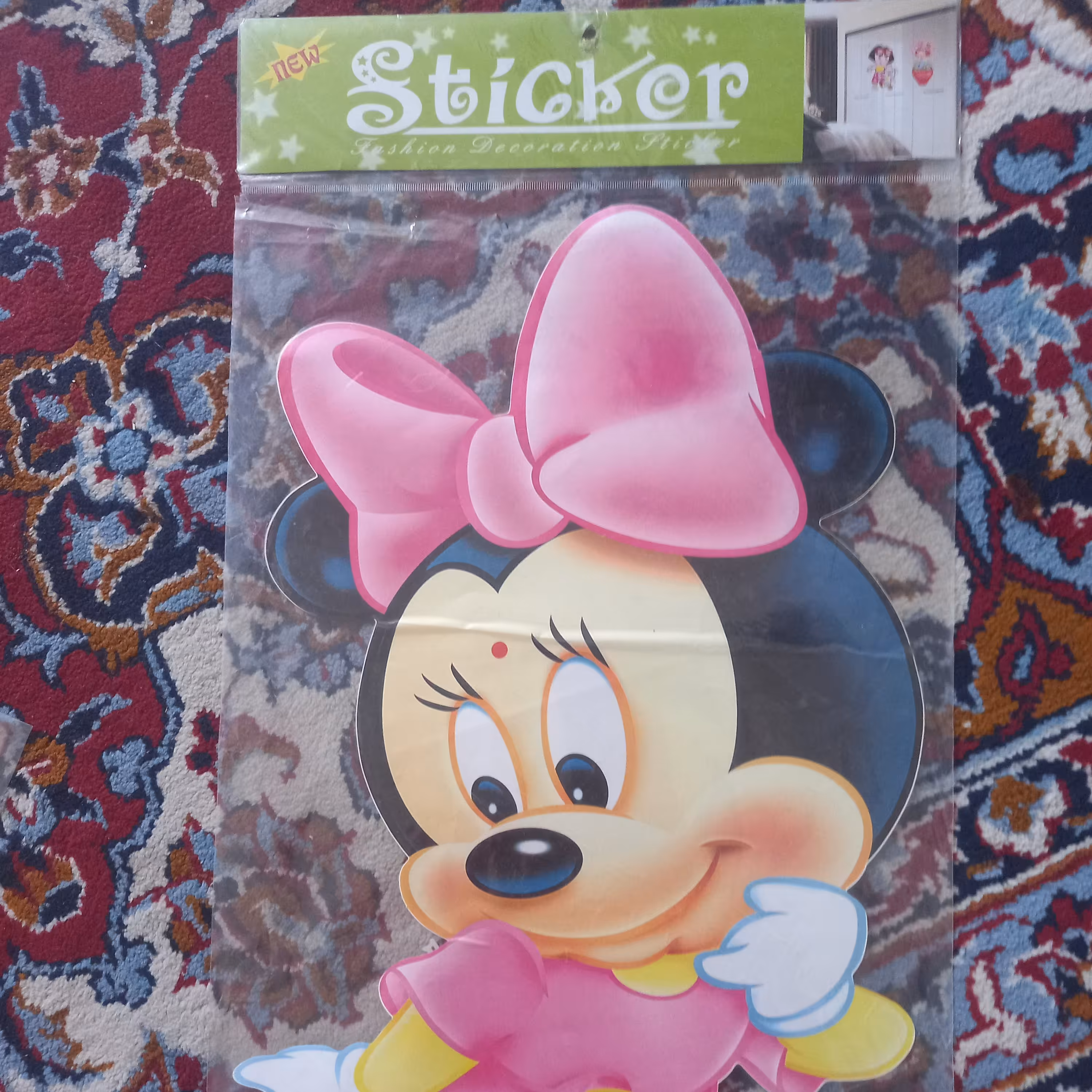 استیکر بزرگ دیواری طرح مینی موس