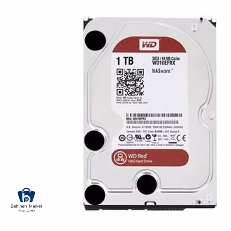 هارد اینترنال وسترن دیجیتال مدل Red ظرفیت 1 ترابایت