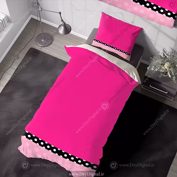 روتختی دخترانه صورتی ساده و شیک PK-3634