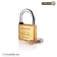 قفل آویز پارس برنجی گرده ماهی دو زبانه مدل P01-60