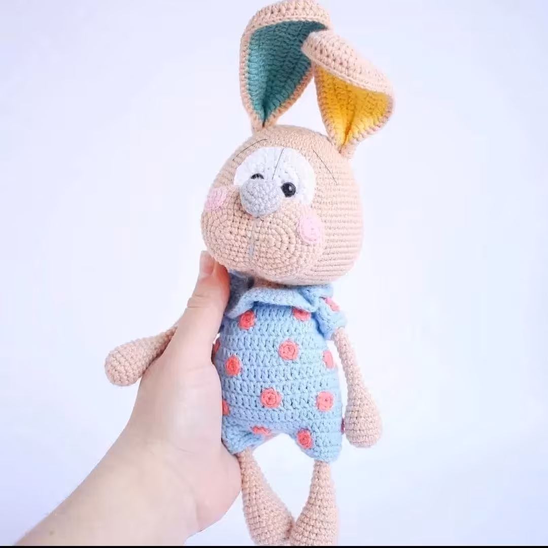 عروسک دستبافت قلاب بافی دارای ضمانت عودت وجه