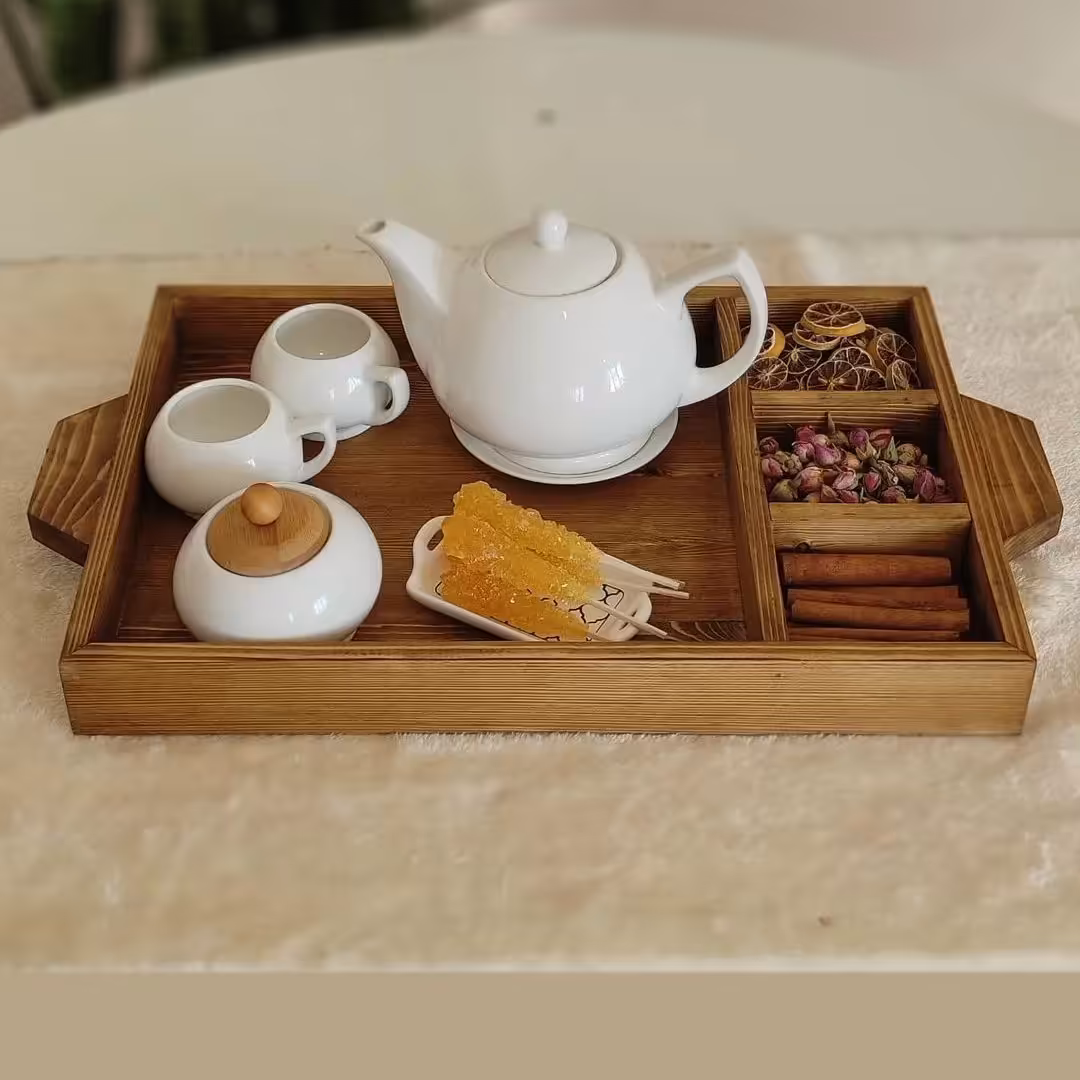 سینی چوبی باکس دار