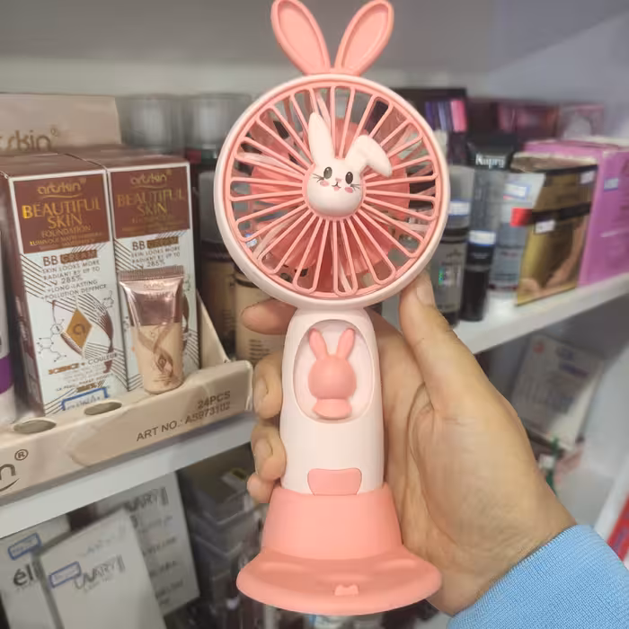 مینی پنکه عروسکی فن زیبای عروسکی کاربردی و عالی دارای پایه رومیزی