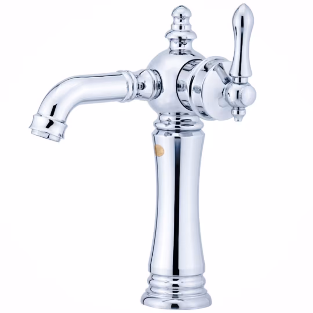 شیر روشویی شیرالات رز مدل تینا رنگ کروم تنه فوق سنگین 