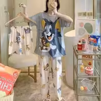 ست سه تیکه تیشرت شلوار شرتک