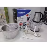 خردکن برقی پاناسونیک3.8 لیتر دوکاسه 6 تیغه طلایی مدل 3800