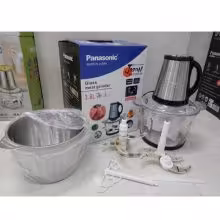 خردکن برقی پاناسونیک3.8 لیتر دوکاسه 6 تیغه طلایی مدل 3800