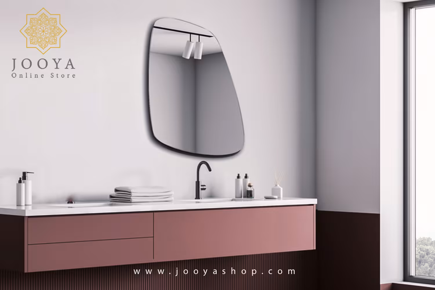 آینه سرویس بهداشتی دلفین مدل 1084