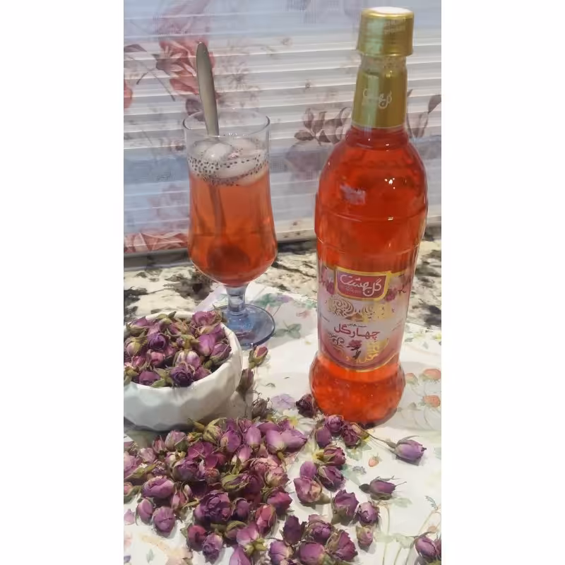 شربت چهارگل طبیعی 