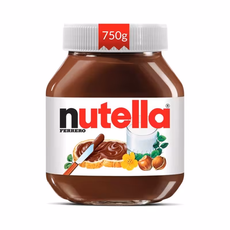 شکلات صبحانه فندقی نوتلا nutella وزن 750 گرمی