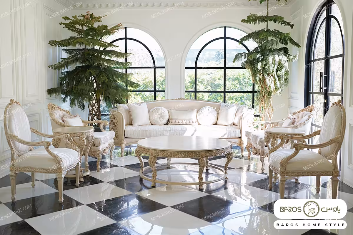 مبل کلاسیک سلطنتی و کلاسیک مدل الینا کد 5