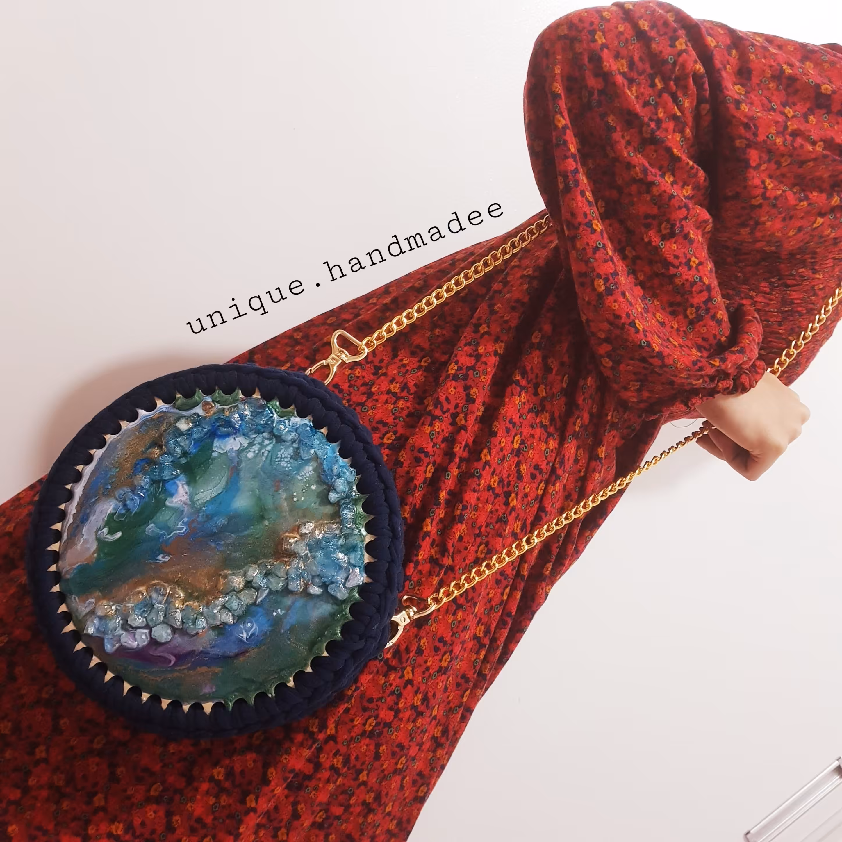 کیف رزینی آبی