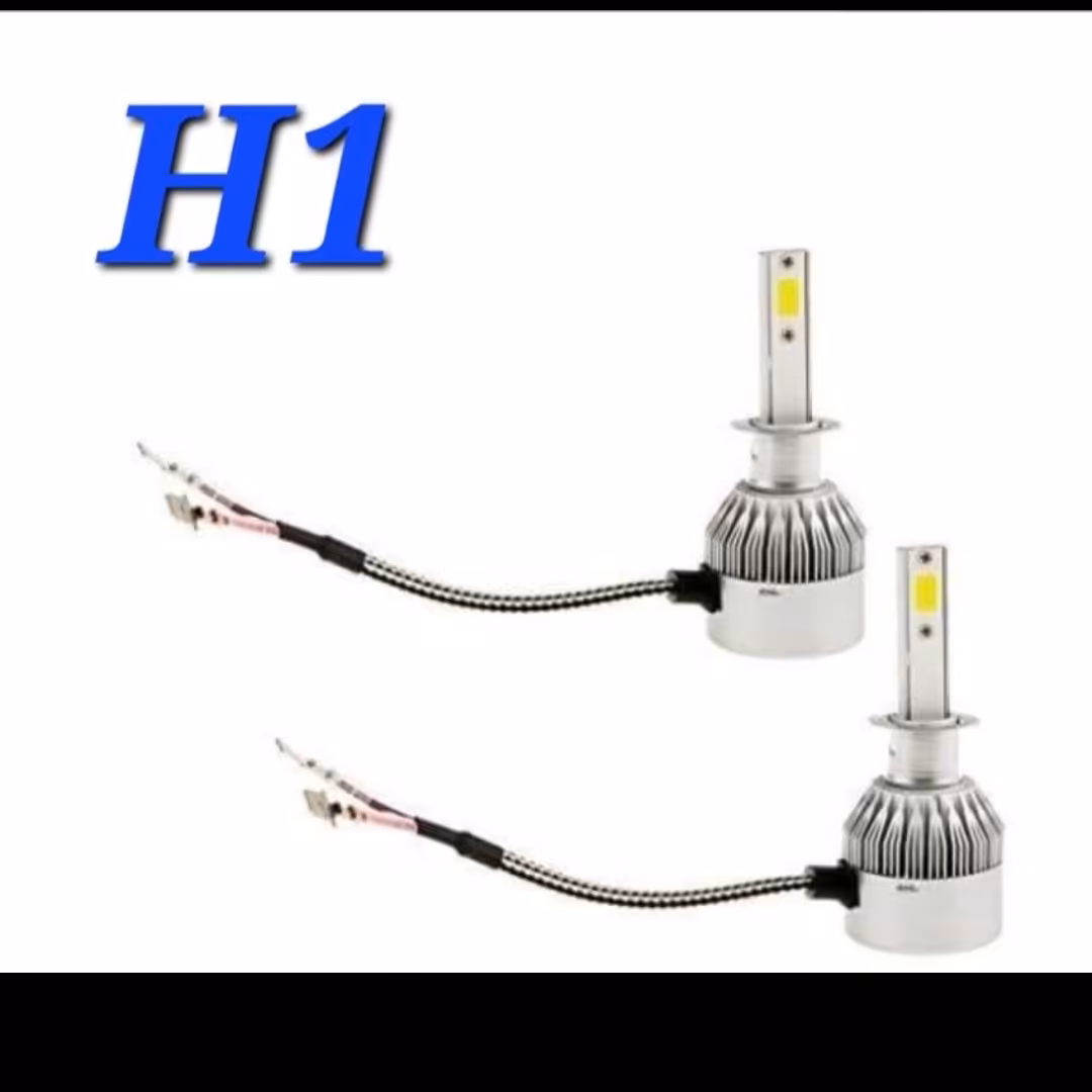 هدلایت LED رنگ سفید H1 بسته دو عددی h1