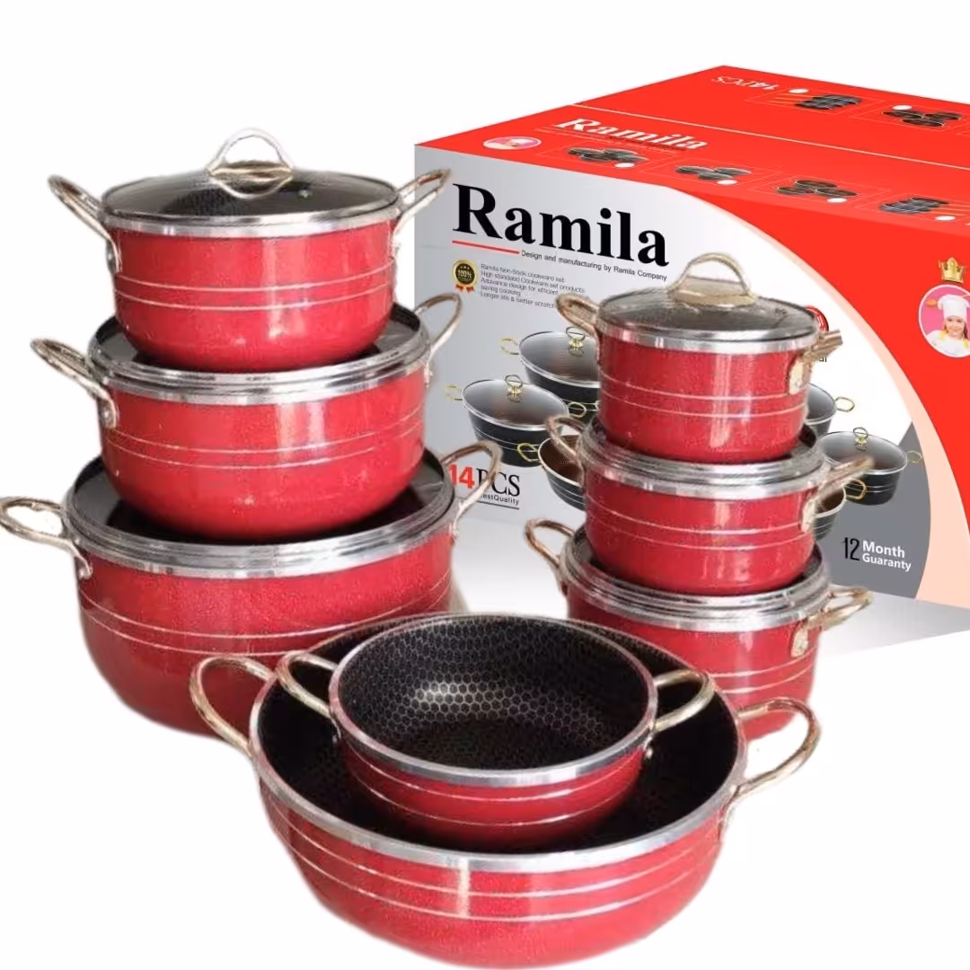 تولیدی سرویس قابلمه 14 پارچه زنبوری - خرید و قیمت قابلمه زنبوری 14 تکه