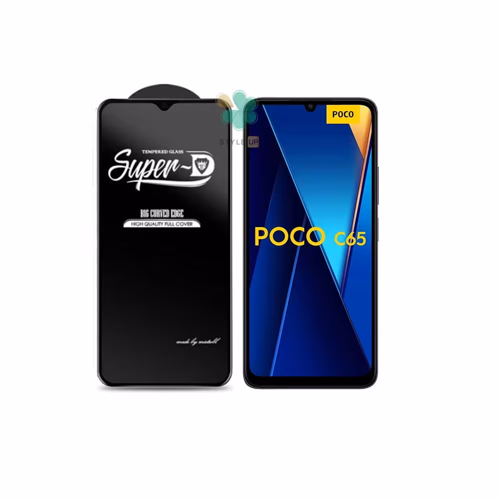 گلس گوشی تمام صفحه Super D مناسب Xiaomi Poco C65