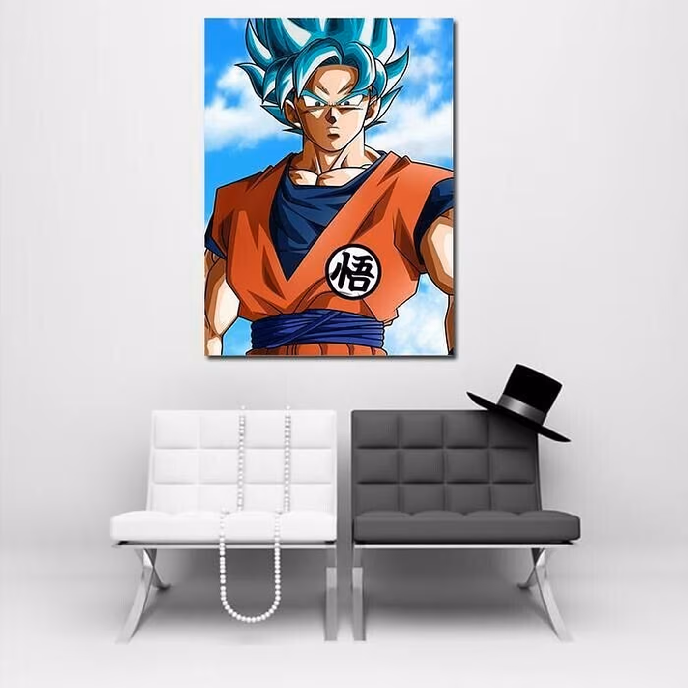 تابلو نقاشی  طرح گوکو (ابعاد 60 در 80)