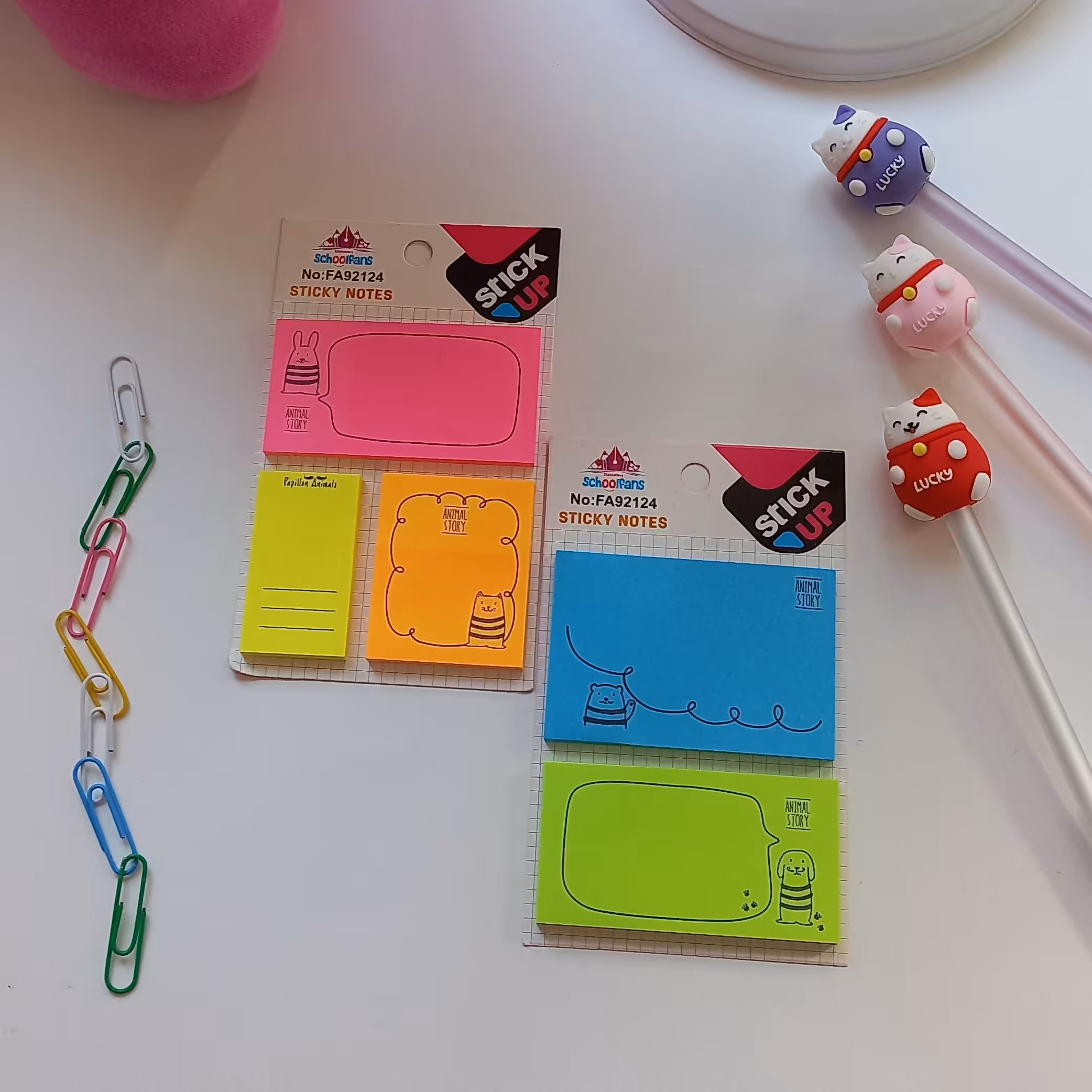 #استیک‌نوت حیوونی❤ (برگه پشت چسب دار)