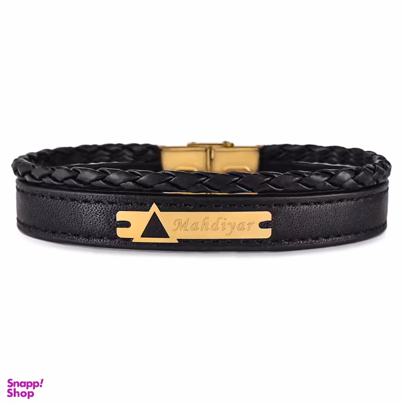 دستبند طلا 18 عیار مردانه لیردا مدل اسم مهدیار  9011