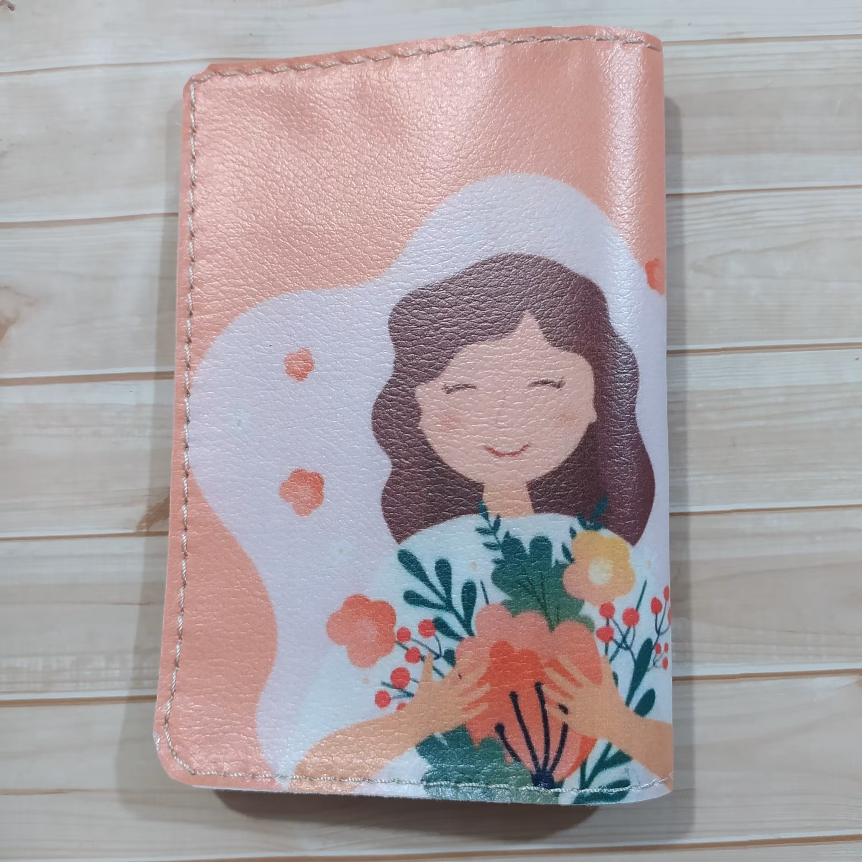 جلد شناسنامه   و کاور پاسپورت دختر و پاسپورت چرمی  با آستر چرم