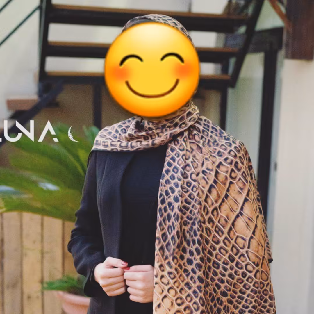روسری پاییزه پوست ماری