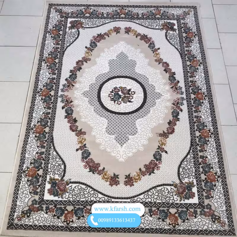 فرش فانتزی طوسی