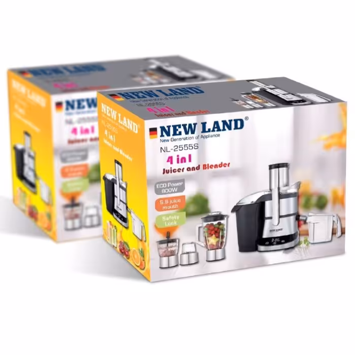 آبمیوه گیر 4 کاره نیولند NEWLAND مدل NL-2555S

