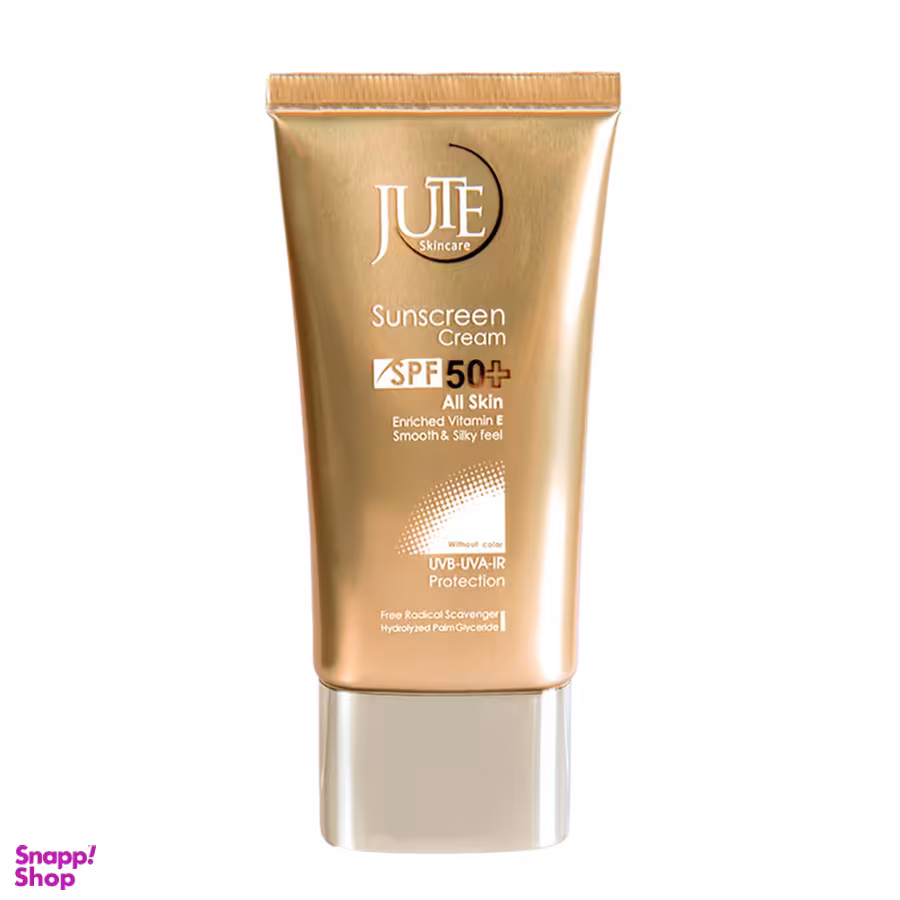 کرم ضد آفتاب بی رنگ ژوت (Jute) با SPF50 مناسب انواع پوست